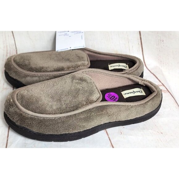Dearfoam Memory Foam Slippers, Machine Washable, Medium US 9-10, Easy On/Off - Picture 5 of 16